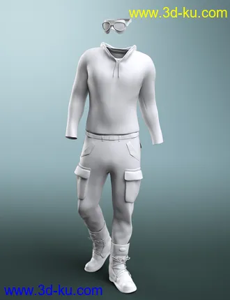 3D打印模型Gruesome Goth for Genesis 8 Male(s)的图片
