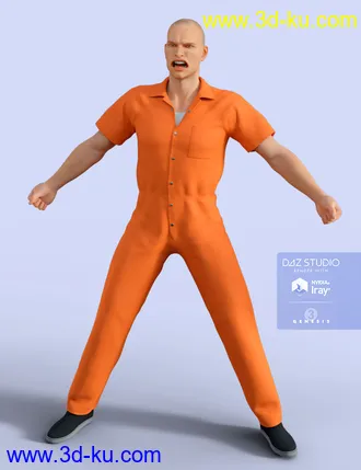 3D打印模型H&C Prisoner Clothing B for Genesis 3 Male(s)的图片