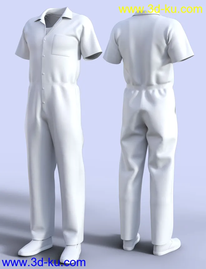 H&C Prisoner Clothing B for Genesis 3 Male(s)模型的图片6