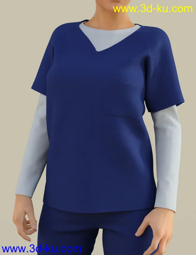 H&C Prisoner Clothing for Genesis 3 Female模型的图片7