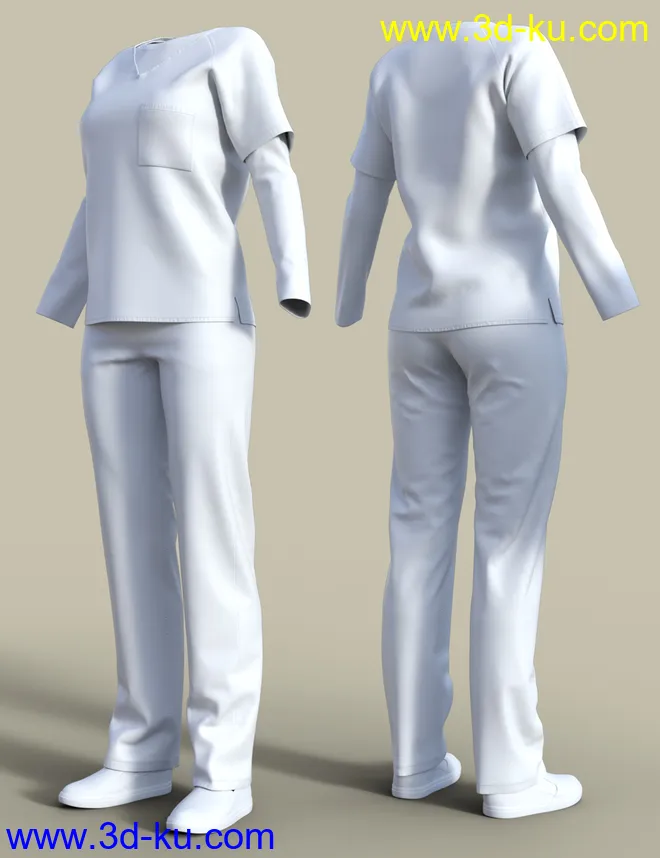 H&C Prisoner Clothing for Genesis 3 Female模型的图片9