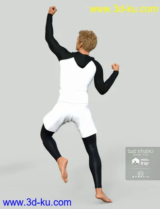 3D打印模型H&C Rash Guard Outfit for Genesis 3 Male的图片