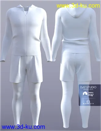 3D打印模型H&C Rash Guard Outfit for Genesis 3 Male的图片