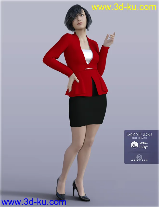 H&C Women's Suit A for Genesis 3 Female(s)模型的图片1