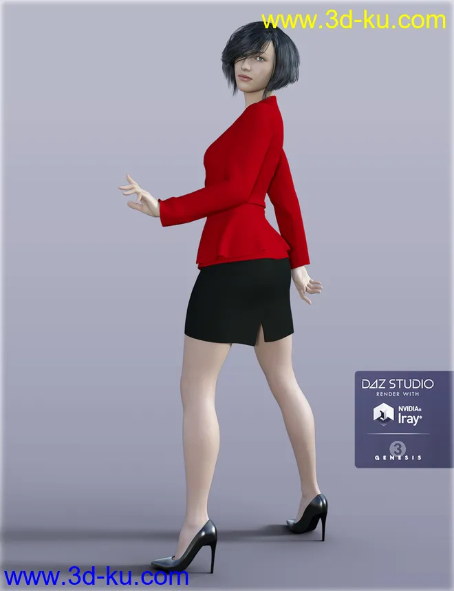 H&C Women's Suit A for Genesis 3 Female(s)模型的图片2