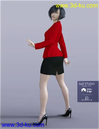 3D打印模型H&C Women's Suit A for Genesis 3 Female(s)的图片
