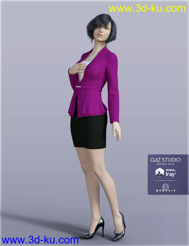 H&C Women's Suit A for Genesis 3 Female(s)模型的图片4