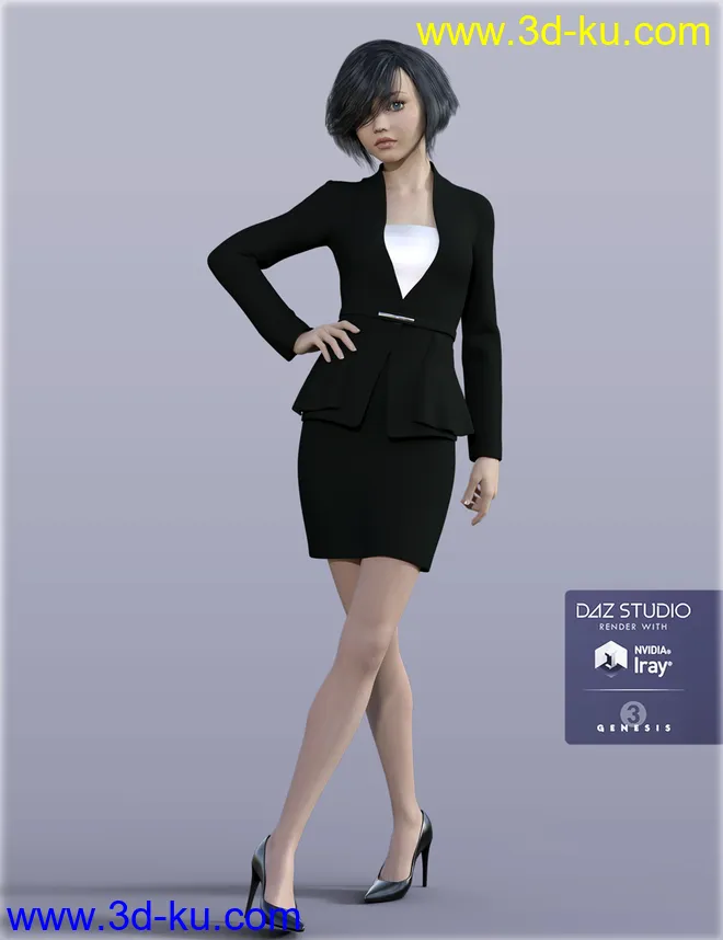 H&C Women's Suit A for Genesis 3 Female(s)模型的图片5