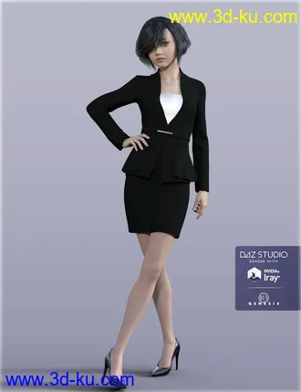 3D打印模型H&C Women's Suit A for Genesis 3 Female(s)的图片