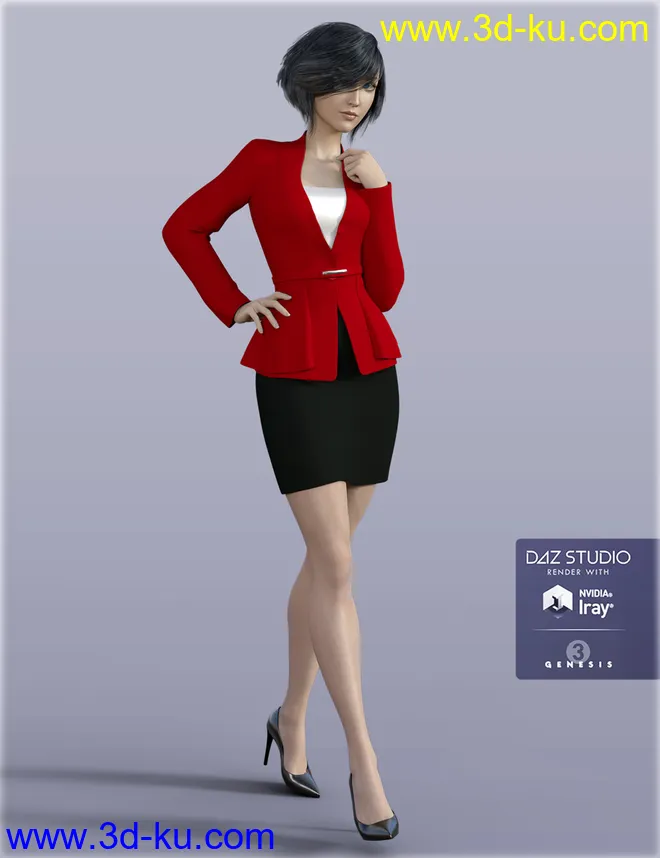 H&C Women's Suit A for Genesis 3 Female(s)模型的图片6
