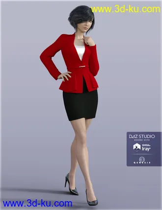 3D打印模型H&C Women's Suit A for Genesis 3 Female(s)的图片