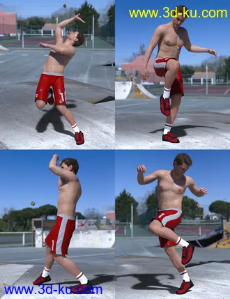3D打印模型Hackysack Fun for Genesis 8 Male的图片