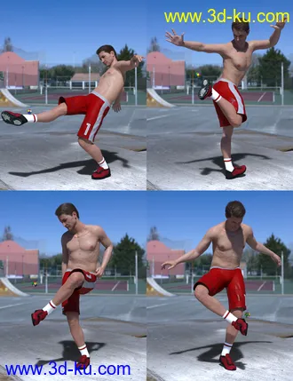 3D打印模型Hackysack Fun for Genesis 8 Male的图片