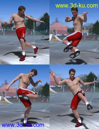 3D打印模型Hackysack Fun for Genesis 8 Male的图片