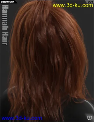 3D打印模型Hannah Ponytail Hair for Genesis 3 and 8 Female(s)的图片