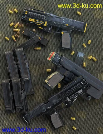 3D打印模型Harbinger Machine Pistol的图片