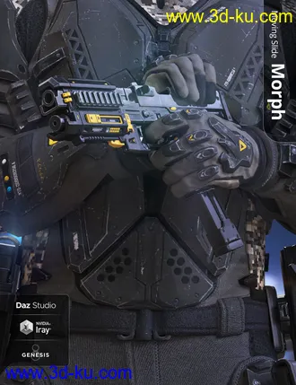 3D打印模型Harbinger Machine Pistol的图片