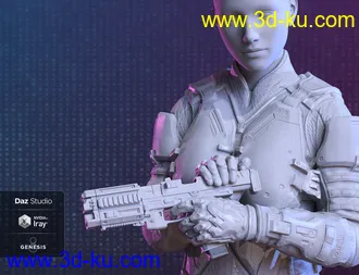 3D打印模型Harbinger Machine Pistol的图片