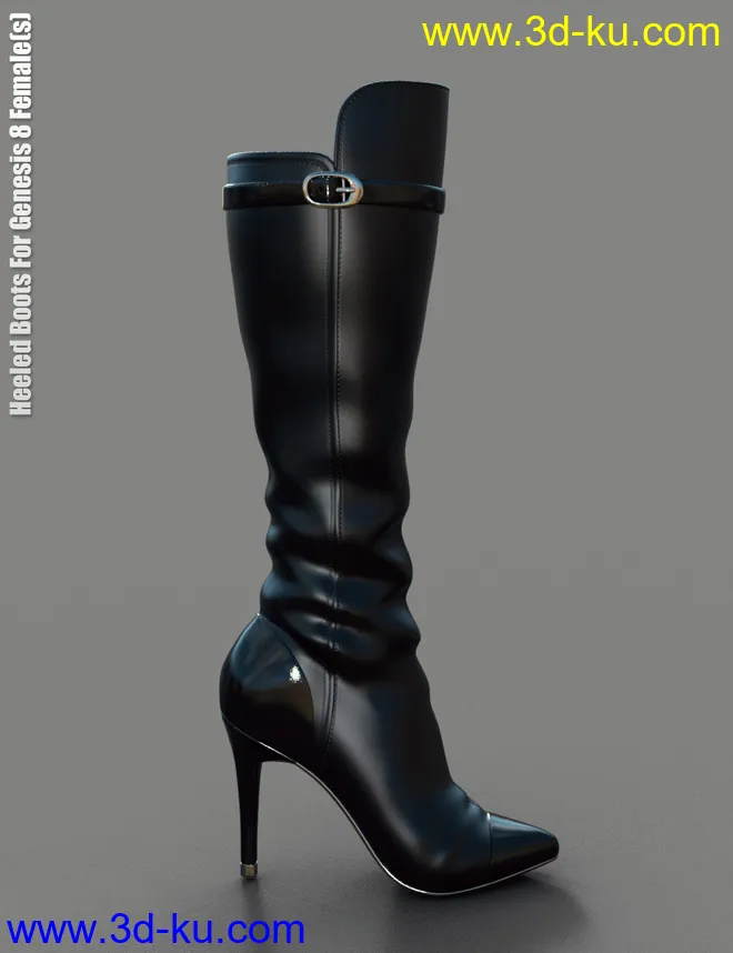 Heeled Boots for Genesis 8 Female(s)模型的图片5