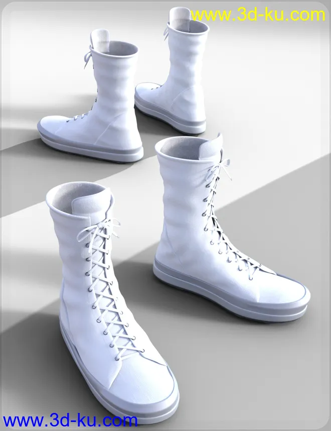 High Top Sneaker for Genesis 8 Female(s)模型的图片2