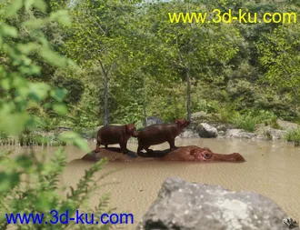 3D打印模型Hippopotamus by AM的图片