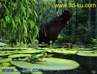3D打印模型Hippopotamus by AM的图片