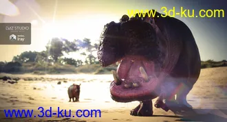 3D打印模型Hippopotamus by AM的图片