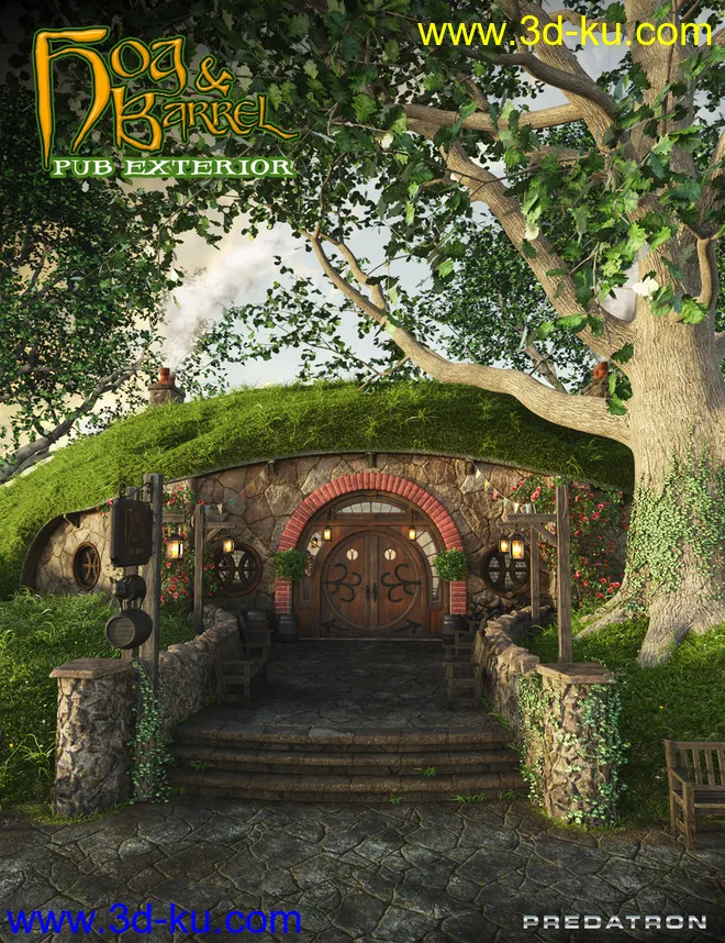 Hog and Barrel Pub Exterior模型的图片1