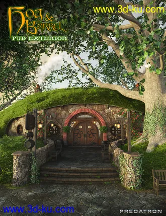 3D打印模型Hog and Barrel Pub Exterior的图片