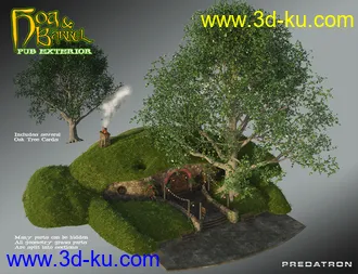 3D打印模型Hog and Barrel Pub Exterior的图片