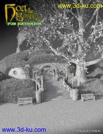 3D打印模型Hog and Barrel Pub Exterior的图片
