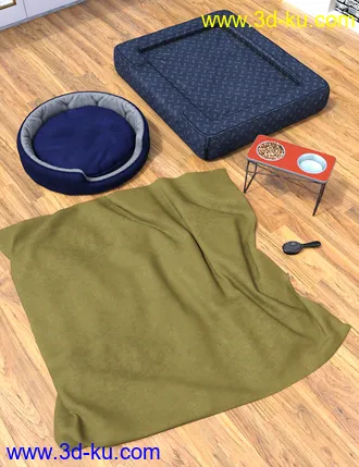 3D打印模型Home Sweet Home Props for DAZ Dog(s) 8的图片