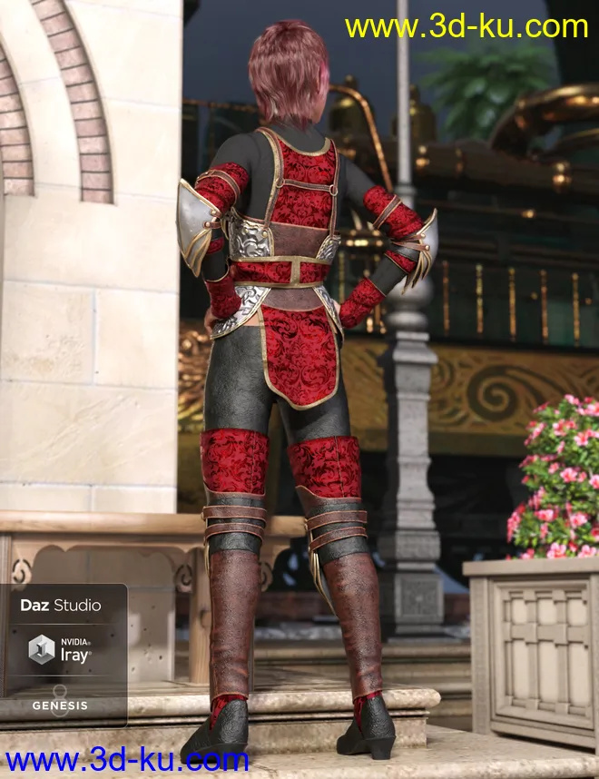 Hounds Guard Outfit for Genesis 8 Female(s)模型的图片3