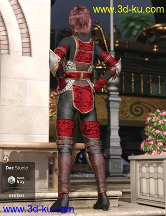 3D打印模型Hounds Guard Outfit for Genesis 8 Female(s)的图片
