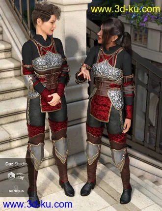 3D打印模型Hounds Guard Outfit for Genesis 8 Female(s)的图片