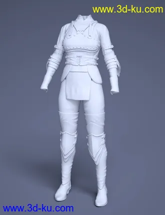 3D打印模型Hounds Guard Outfit for Genesis 8 Female(s)的图片