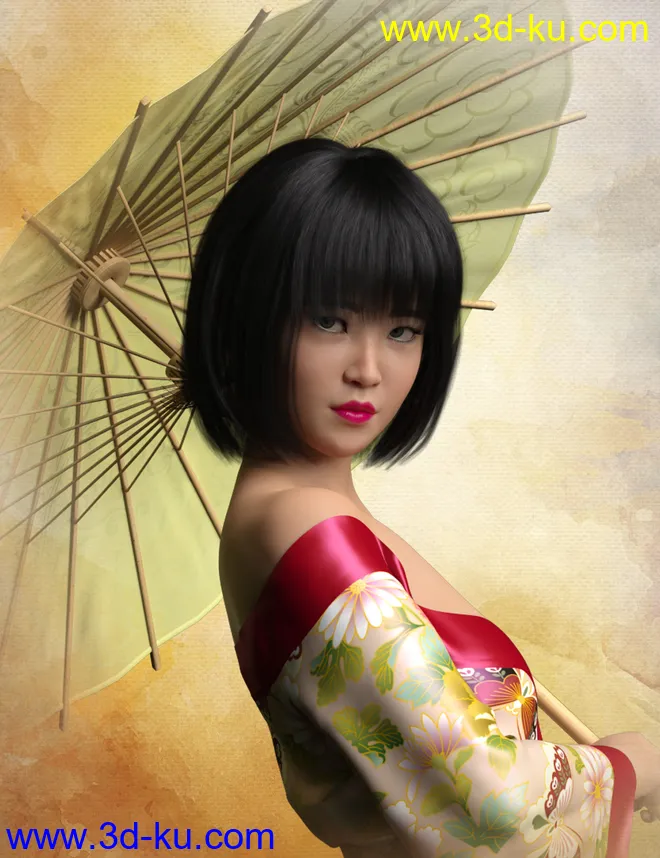 HP Zhi Ruo and Parasol for Mei Lin 8模型的图片1