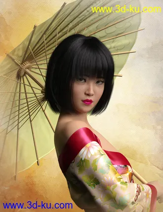 3D打印模型HP Zhi Ruo and Parasol for Mei Lin 8的图片