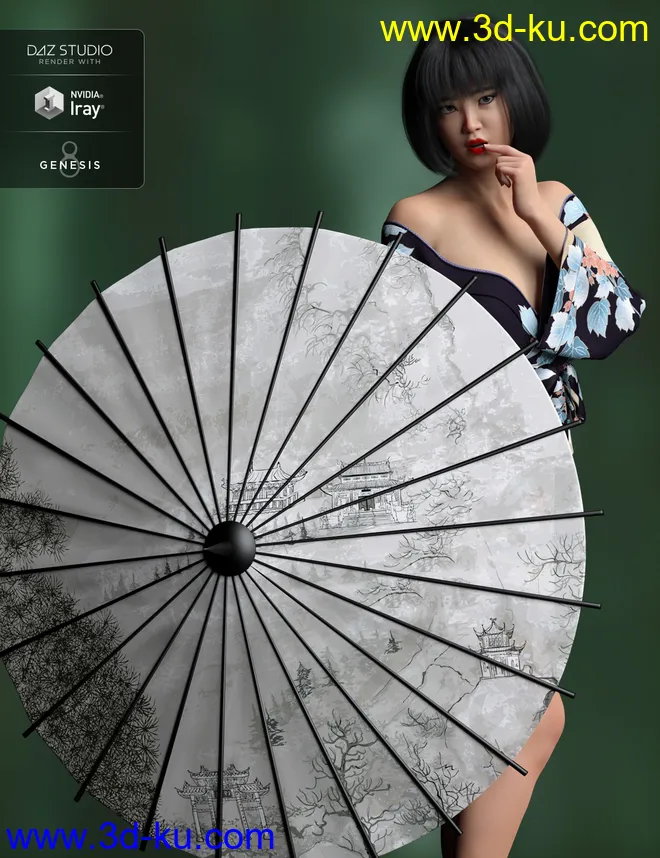 HP Zhi Ruo and Parasol for Mei Lin 8模型的图片2