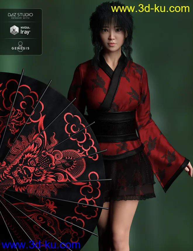 HP Zhi Ruo and Parasol for Mei Lin 8模型的图片4