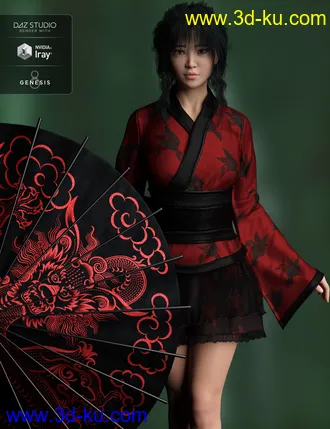 3D打印模型HP Zhi Ruo and Parasol for Mei Lin 8的图片