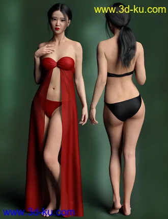 3D打印模型HP Zhi Ruo and Parasol for Mei Lin 8的图片
