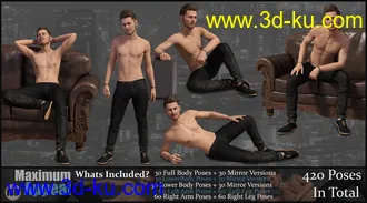 3D打印模型i3D Max Appeal For Genesis 8 Male的图片