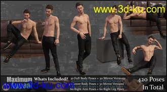 3D打印模型i3D Max Appeal For Genesis 8 Male的图片