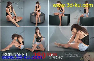 3D打印模型iG Broken Spirit Poses for Genesis 8 Female的图片