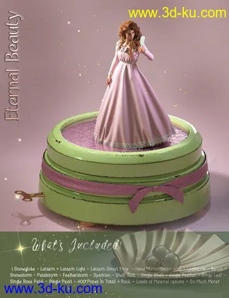 3D打印模型iG Eternal Beauty Props and Poses for Genesis 8 Female的图片