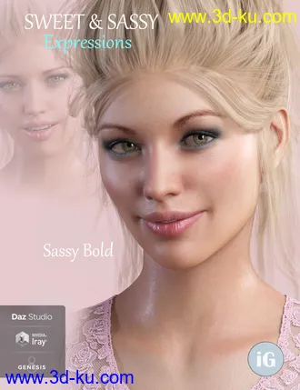 3D打印模型iG Sweet & Sassy Expressions for Genesis 8 Female(s)的图片