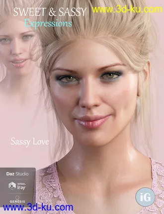 3D打印模型iG Sweet & Sassy Expressions for Genesis 8 Female(s)的图片