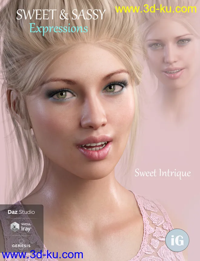 iG Sweet & Sassy Expressions for Genesis 8 Female(s)模型的图片3