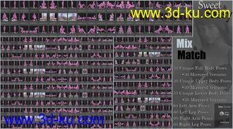 3D打印模型iG Sweet & Sassy Pose Collection for Genesis 8 Female(s)的图片